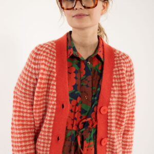 Danadorable Cardigan red/powder von Danefae