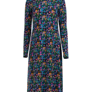 Kleid Willow mit Blüten und Tupfen in Retromix-Farben von Lalamour