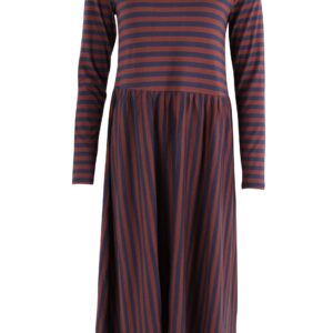 Kleid danekroeyer in den Farben rost und blau Streifen von Danefae