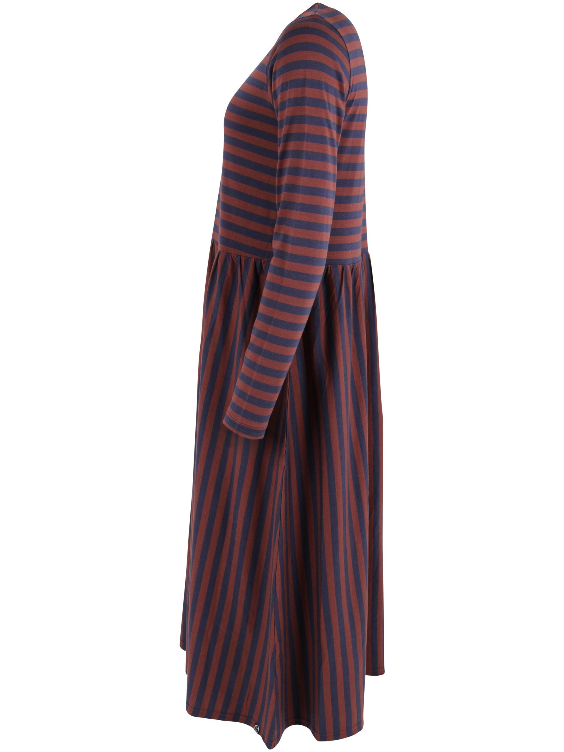 Kleid danekroeyer in den Farben rost und blau Streifen von Danefae - Image 3