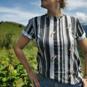 Alternative view of T-Shirt Specht mit streifen von Fräulein Prusselise