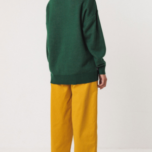 Alternative view of Cardigan Batirtze im Jacquard Strick Comic in der Hauptfarbe Grün mit Farbakzenten von SKFK