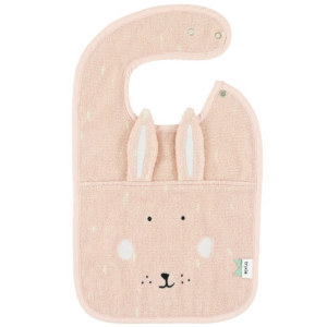 Frotteelätzchen Hase rosa von Trixie Baby